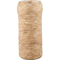 PTMD Bloempot Ricci - 22x22x50 cm - Cement - Bruin