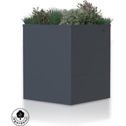 4gardenz® Plantenbak Metaal voor Buiten met Verhoogde Bodem - 50x50x60 cm - Antraciet