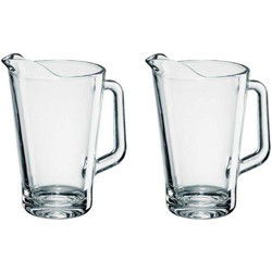 Bormioli RoccoLuxe water karaf - 4x - glas - 1,5 Liter - waterkan - Waterkannen