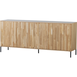 WOOOD Exclusive New Gravure Dressoir - Eiken - Naturel - 85x200x44