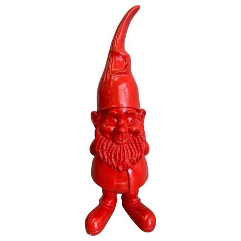 Tuinkabouter 1 Meter - Kabouter Tuin - Tuindecoratie - Cadeau - Rood - 100 cm - 
