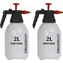 Plantenspuit - Set van 2x stuks - drukspuit - 2 Liter - verstelbare spuitmond - Drukspuiten