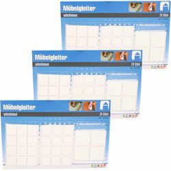 3x Antikrasviltjes voor voor meubels 28-delig - Meubelviltjes