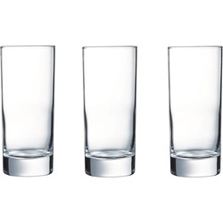 18x Stuks longdrinkglazen/waterglazen 290 ml - Longdrinkglazen