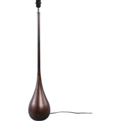 PTMD Staande lamp Charlize - 25x25x130 cm - Ijzer - Brons