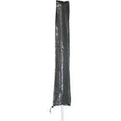 Afdekhoes / beschermhoes grijs voor zweefparasols met een diameter van 3,5 m inclusief stok - Parasolhoezen