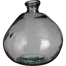 Mica Decorations Vaas Pinto - 33x33x33 cm - Glas - Antraciet