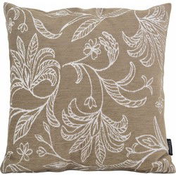 Lena Leafs Bruin | 45 x 45 cm | Kussenhoes | Katoen/Polyester