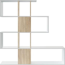 Libreria con 4 livelli e 11 scomparti di archiviazione - H145 cm - Zigzag