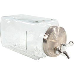 Svenska living Limonade/drankdispenser - 3L - glas - 26 x 15 cm - Drankdispensers