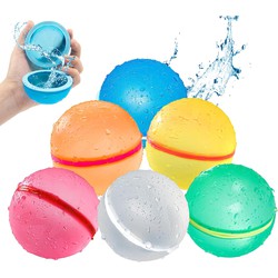 Kakuna Kakuna 6 herbruikbare hervulbare waterballonnen zelfsluitend met magneet sluiting - waterspel / waterspeelgoed voor kinderen - badspeelgoed