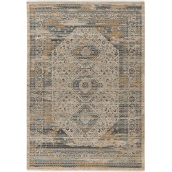 Tapijtenloods Vogue Vintage Medaillon Vloerkleed Laagpolig Grijs- 120x170 CM