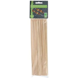 Spiesjes Sateprikkers - 100x - bamboe hout - 25 cm - barbecue spiezen - satestokjes - prikkers (sate)