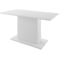 Meubella Eetkamertafel Olymp - Wit - 138 cm