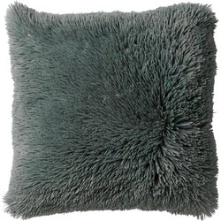 Dutch Decor FLUFFY - Sierkussen 60x60 cm - superzacht - XL kussen - Jadeite - lichtgroen - Dutch Decor