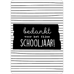 Kaart Bedankt voor het fijne schooljaar!