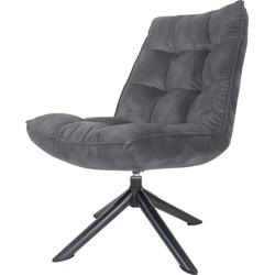 Fauteuil Dorus Adore Velvet - Dark Grey 10