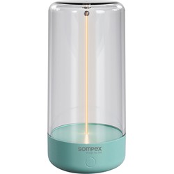 Sompex Pulse magnetische Sfeerlamp turquoise - indoor / outdoor / voor binnen en buiten / oplaadbaar / dimbaar