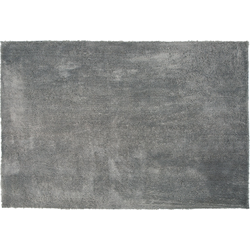 EVREN  - Shaggy vloerkleed - Lichtgrijs - 140 x 200 cm - Polyester