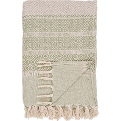 Melissa plaid groen/beige - 180 x 130 cm