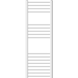 Badkamerradiator Sahara 400x1200 mm Wit gebogen met zijaansluiting