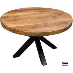 Benoa Jefferson Mango Coffee Table with Spiderleg 80 cm Solid Top