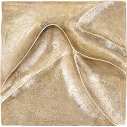 PTMD Wandpaneel Gihan - 42x5x42 cm - Aluminium - Goud