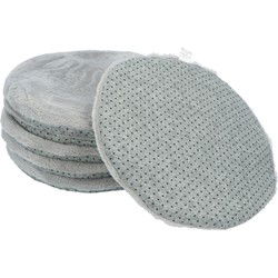 6 stuks Anti-Slip Stoelkussens Eetkamer Fluffy tbv Kuipstoel 34 cm - Grijs