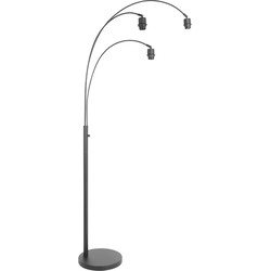 Steinhauer vloerlamp Sparkled light - zwart -  - 3821ZW