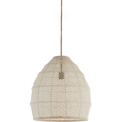 Light & Living - hanglamp - Makassar - beige - textiel - E27 - 2979643