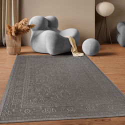 Binnen & Buitenkleed Rimoda - Vintage - Antraciet - 200x280 cm
