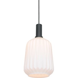 Moderne Glazen Steinhauer E27 Hanglamp - Wit
