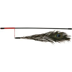 TRIXIE KATTENHENGEL MET PAUWENVEER 47 CM