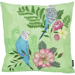 Sierkussen Green Love Birds - Outdoor | 45 x 45 cm | Katoen/Polyester
