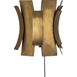 BePureHome Course Wandlamp - Metaal - Antique brass - 27x25x16