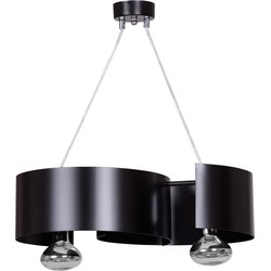 moderne hanglamp Rizzo Zwart 2-lichts