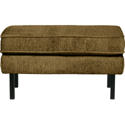 BePureHome Hocker Op Poten Rodeo - Structure Velvet - Brass - 45x84x54