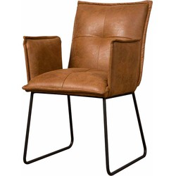 Tower living Seda armchair - fabric cherokee 8 cognac