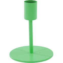Candleholder - Basic - Metal - Neon Green - 8x8x10cm