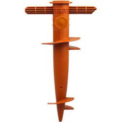 Parasolharing - oranje - kunststof - D22-32 mm x H31 cm - Parasolvoeten