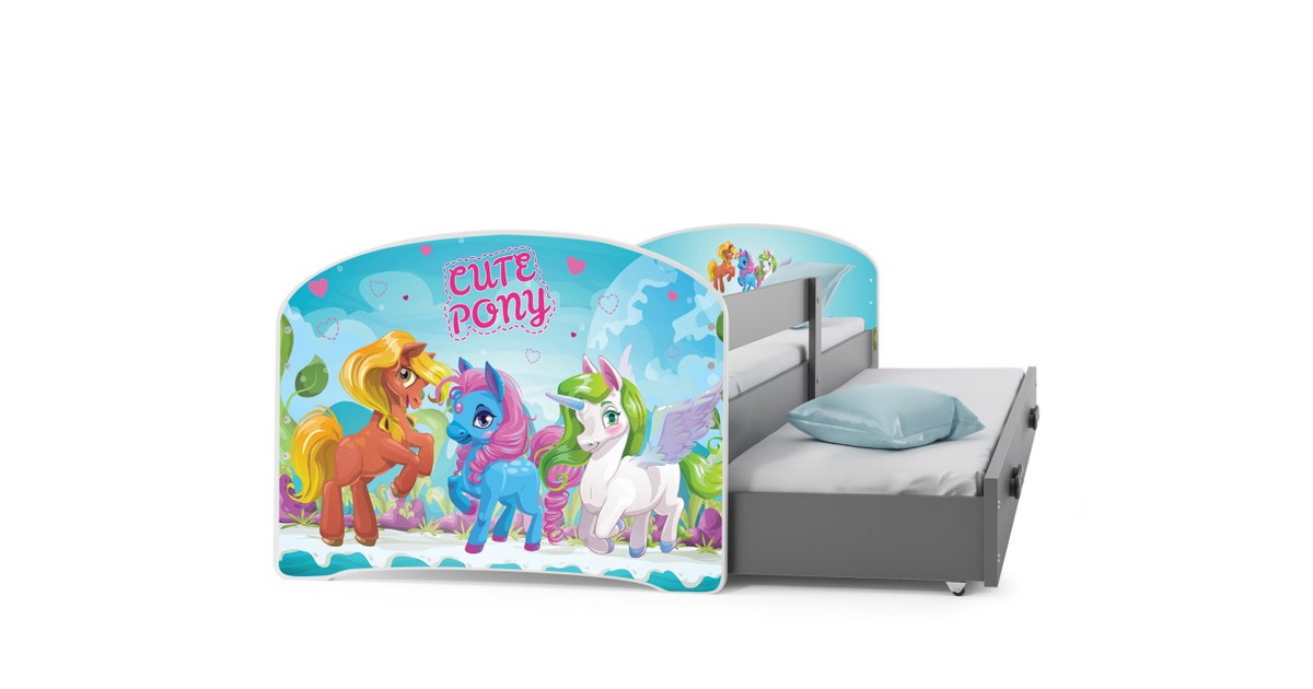 Peuterbed met Onderschuifbed -´Life Pony´ | Perfecthomeshop