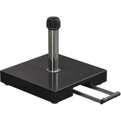 Einstein granieten parasolvoet - 40 kg - zwart gepolijst