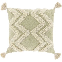Unique Living - Sierkussen Dahlia Moss Green -45x45cm