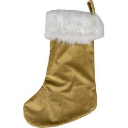 Clayre & Eef Kerstsok Kerstsok Bruin Synthetisch
