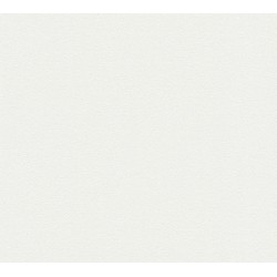 A.S. Création behang effen wit - 53 cm x 10,05 m - AS-377605