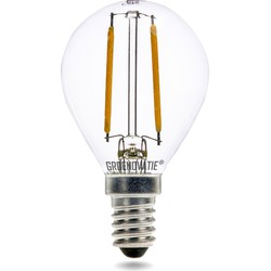 Groenovatie E14 LED Filament Kogellamp 2W Extra Warm Wit Dimbaar
