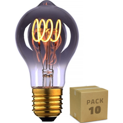 10 pack - Blauwe Dimbare LED Lamp - E27 - 4W -100LM - 2200K - Lichtbron - Smoke glas