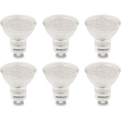 Groenovatie GU10 LEDSpot SMD 3W Warm Wit Dimbaar 6-Pack