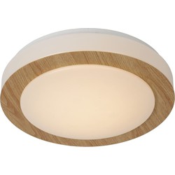 Organisch design licht hout plafondlamp 28,6 cm dimbaar 12W