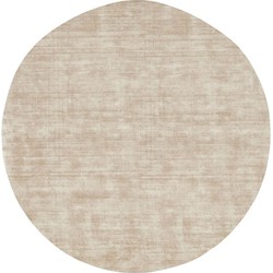 MUST Living Carpet La Belle round large,Ø250 cm, beige, 100% viscose